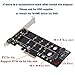 Dual M.2 PCIe Adapter, M2 SSD NVME (m-Key) or SATA (b-Key) 22110 2280 2260 2242 2230 to PCI-e 3.0 x4 Host Controller Expansion Card for Desktop PCI Express Slots