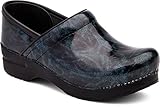 Dansko Professional Stapled Clog Collection Women's Leather Clog- Blue Metallic- 36 M EU (5.5-6 US)