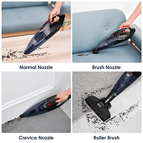 Vacuum Cleaner, Deik 2 in 1 Cordless Vacuum, (2nd Gen Upgraded Motor