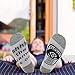 IF YOU CAN READ THIS Funny Saying Knitting Word Combed Cotton Crew Wine Coffee Beer Socks for Men Women (Gray White (Game))
