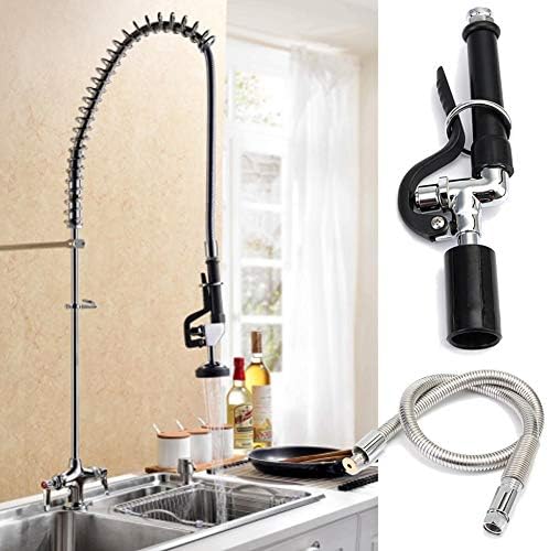 HEsdzML Faucet Tap Spray Head Sprayer with Flexible Hose Commercial Kitchen Pre-Rinse