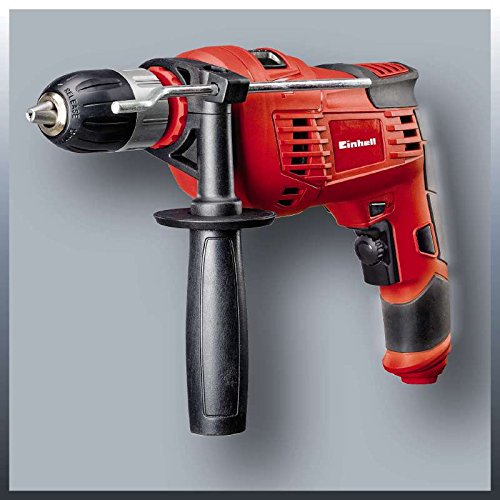 Einhell-Pack-taladro-percutor-y-15-piezas-de-perforacin-TC-ID-1000-Kit-1010-W-230V-color-rojo-y-negro-ref-4259838