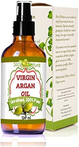Slice Of Nature Virgin Argan oil. Raw and 100% pure 3.4 oz (100ml) by Slice Of Nature