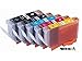 Compatible Canon Edible Ink 5 Pack Canon PGI-270XL PGI 270 CLI-271XL CLI 271 (1 Large BK, 1 Photo BK, 1 C, 1 M, 1 Y) for Canon MG6820 MG6821 MG6822 MG5720 MG5722 MG5721 CAKE PRINTING Printer-Mate TM