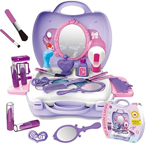 CORPER TOYS 知育玩具 おままごと お化粧セット おもちゃ メイクアップ メイクセット コスメティック 女の子向け 収納トランクセット