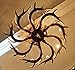 6+3 Head 9+3 Head 9+6 Head 9+9 Head Candle Antler Chandelier American Retro Resin Deer Horn Lamps Home Decoration Lighting E12 UL Listed (9+6Heads)