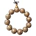 Wood Bracelet Tibetan Buddhist Link Wrist Sandalwood Beads Prayer Mala Elastic