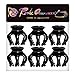 RC ROCHE ORNAMENT 6 Pcs Womens Pumpkin Hair Secure No Slip Grip Claw Clips Styling Plastic Strong Durable Comfortable Hold Premium Quality Beauty Accessory Girls, Medium Black