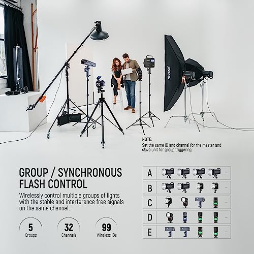 NEEWER Upgraded QPRO-C TTL Wireless Flash Trigger Compatible with Canon 1/8000s HSS Large Screen Slanted Design 5 Group 9 Customizable Functions for Q4 Q3 Z2 Z1 Z760 NW760 S101-300W PRO/400W PRO