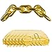 Gold Chain Link Party Balloon Decorations - 90s Party Theme Arch Linking Prop With 7 Large Balloons for a Hip Hop Graffiti Photo Booth Backdrop Display