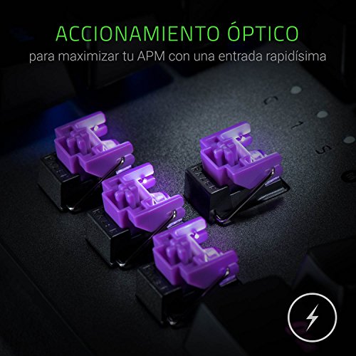 Razer-Huntsman-Elite-Teclado-Gaming-Teclado-Rapido-Switches-Optomecanicos-De-Razer-Retroiluminacion-RGB-Chroma-Dial-Digital-Multifuncion-Reposamunecas-Ergonomico-Teclado-Espanol-negro