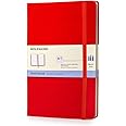 Moleskine Art Sketchbook, Hard Cover, Large (5" x 8.25") Plain/Blank, Scarlet Red, 104 Pages