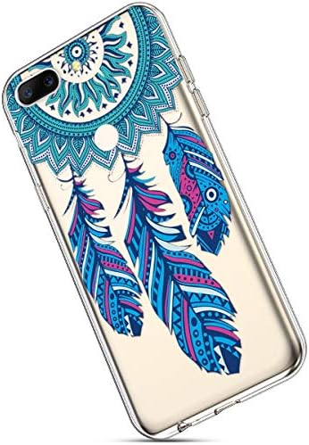Ukayfe Case for OnePlus 5T, Transparent Flexible Silicone with Colour Pattern Ultra Thin Soft Crystal Clear TPU Rubbertective Case Cover for OnePlus 5T-Dreamcatcher