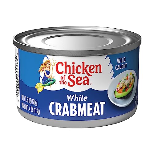 Chicken of the Sea White Crab Meat, High in Calcium, 6 oz. Can (Pack of