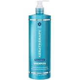 KERATHERAPY Keratin Infused Moisture Shampoo, 33.8 fl. oz., 1000 ml - Anti Frizz Moisture Shampoo for Oily Scalp and Dry Ends - Kerabond Technology, Aloe Vera, &amp; Willow Bark - Sulfate &amp; Paraben Free