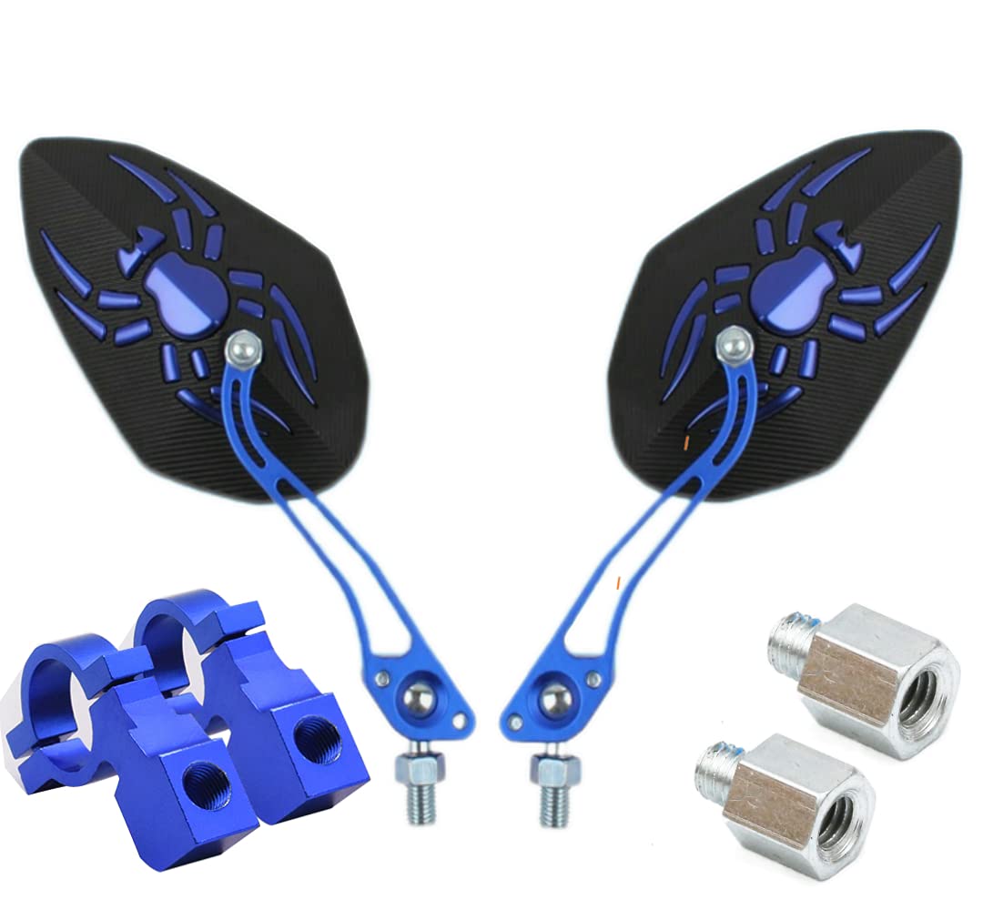 Bike Mirrors Handlebar Rearview Mirror, Bike Mirror Handlebar 2 Packs, Bicycle Mirrors for Electric Bike, Mountain Bike, Off-Road Bike，Bike Accessories