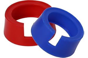 GEKUFA 49190 Boot for Yellow Jacket HVAC Gauge Boots 3-1/8" Gauge 1 Pair Red Blue AC Gauges Protective Cover