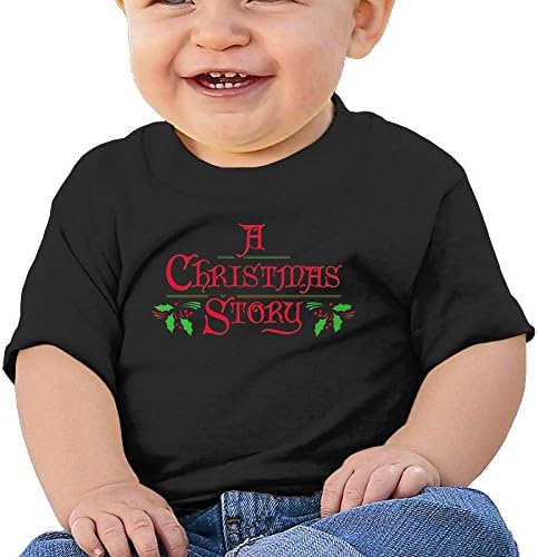 YJANK A Christmas Story Baby's Boy's&amp;girls T Shirts For 6-24 Months Newborn Baby Size 12 Months Black
