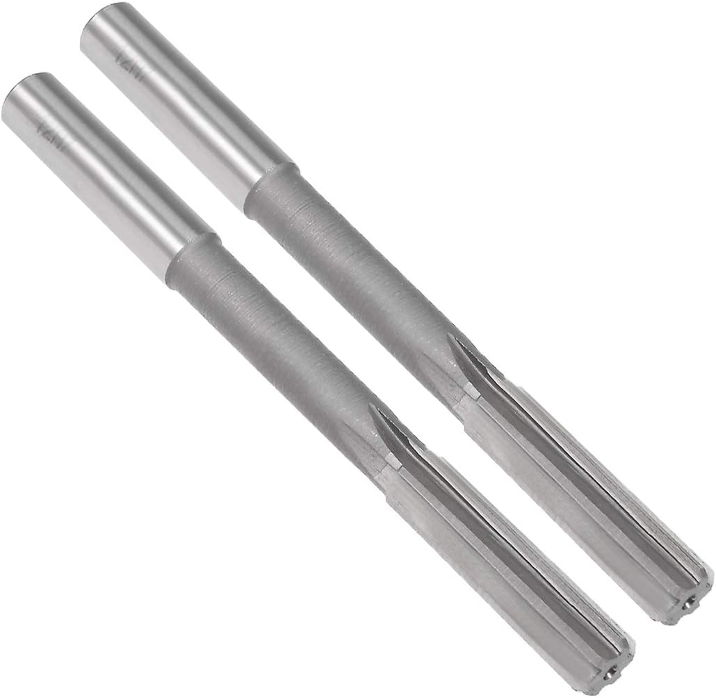 sourcing map Chucking Reamer 12mm, H7 HSS Lathe Machine Reamer 6