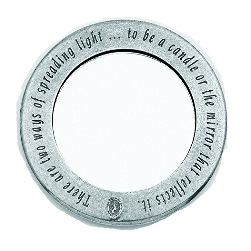 Danforth - Hearts Pewter Purse Mirror (Red)