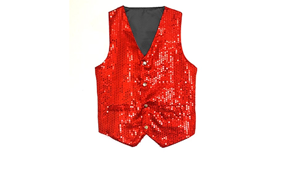 red sparkly vest