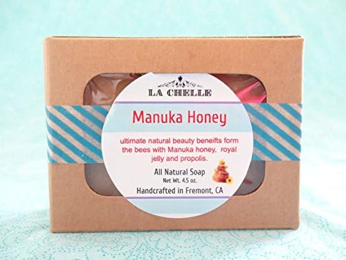 Honey Artisan Soap, Manuka Honey UMF 10+ All Natural Facial Soap, with premium organic active 14+ Manuka honey, bees proppolis and royal jelly