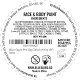 Blue Squid Classic White Face Paint 30g Professional Water Based Single Cake view 2