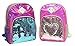 Holographic Laser Leather Reversible Sequin Backpacks for Women and Girls, with Water Bottle Holder, Padded Straps (Dark Pink)