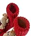 Christmas Winter Indoor Floor Socks 3d Cartoon Animal Non-Skid Household Thick Knit Socks for Women (Red Deer)