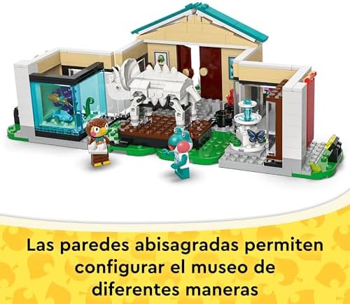 Animal Crossing The Socrates Museum Collection - Jogo Interativo com Sócrates e Lili Minifiguras - Fósseis de dinossauros de brinquedo - Gamer Gift para meninas e meninos 7+ Anos 77056
