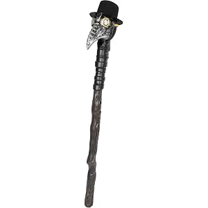 GAKSK Plague Doctor Cane Prop Costume Accessories Doctor Staff Halloween Vintage Stick Dress Cosplay Party