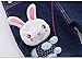 KIDSCOOL SPACE Baby Girl Jean Overalls,Toddler Denim Cute 3D Bunny Outfit,Blue,18-24 Months