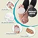 Metatarsal Pads - Ball of Foot Cushions by LUNODA Combo 2 Pairs (4pcs) - Forefoot Insoles for Metatarsal Support and Foot Pain Relief - Prevent Calluses and Blisters For Men and Women