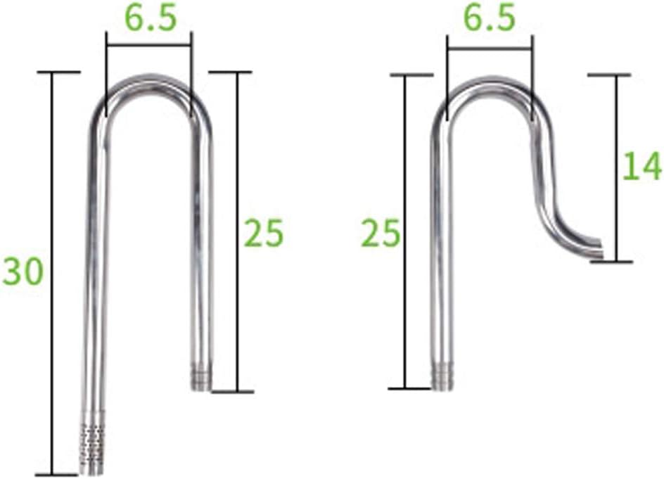 AMEOY Lily Pipe Stainless Steel Inflow Outflow Filter for Aquarium Planted Fish Tank