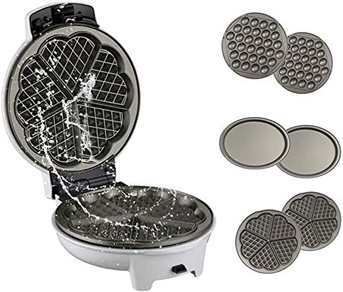 Yxzq ワッフルメーカー 多機能電気卵ワッフルメーカードーナツクルミケーキマシンアイスクリームコーン