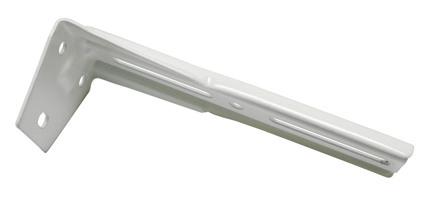 Gardinia Angle Bracket For 3-Track Panel Curtain Rails, Metal, White