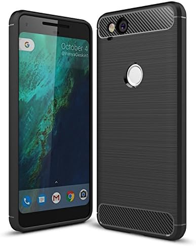 Taorey Case for Google Pixel 2 Case, Google Pixel2 Case, Carbon Fiber Case with Resilien Shock Absorption and Luxury Slim for Google Pixel 2 (2017) - Black