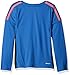 adidas Little Boys' Performance Logo Long Sleeve Tee Shirt, Blue, 7X