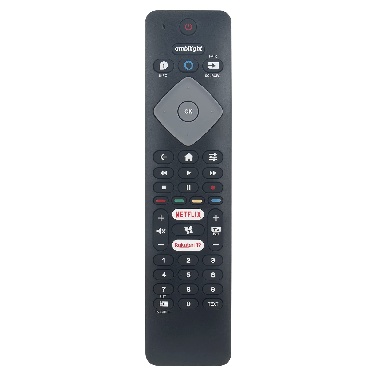VINABTY RC4154405/01R Replacement Voice Remote Control fit for Philips 4K UHD TV 43PUS7805/12 50PUS7805/12 55PUS7805/12 58PUS7805/12 65PUS7805/12 70PUS7805/12 75PUS7805/12 50PUS7906 65OLED754/12