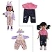 ZWSISU 10PCS Doll Clothes fits 14 inch 14.5inch Doll American Girl Wellie Wishers Dolls
