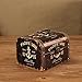 WaaHome Wood Boxes Decorative Jewelry Keepsake Trinkets Storage Boxes,Black,7.1