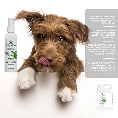 Lillian Ruff Dog Breath Freshener Spray - Spearmint Flavor- Fight Bad Breath, Dental Plaque and Tartar - Boost Immune System (Gallon) - Thumbnail 3