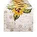 DII Table Top Décor Collection Spring & Summer Table Runner, 14x72, Rustic Sunflowers Print