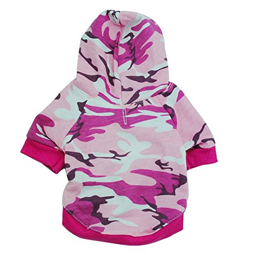 GINBL Pet Camouflage Small Dog Hoodie for Cute Dogs Sweatshirt Comfort Puppy Winter Costume Hoodies
