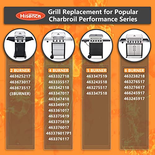 Hisencn Gas Grill Parts for Charbroil Grill Performance 463673519