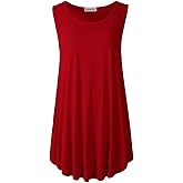 LARACE Tank Tops for Women Plus Size Sleevelss Tunic Casual Summer Clothes Swing Shirts for Leggings