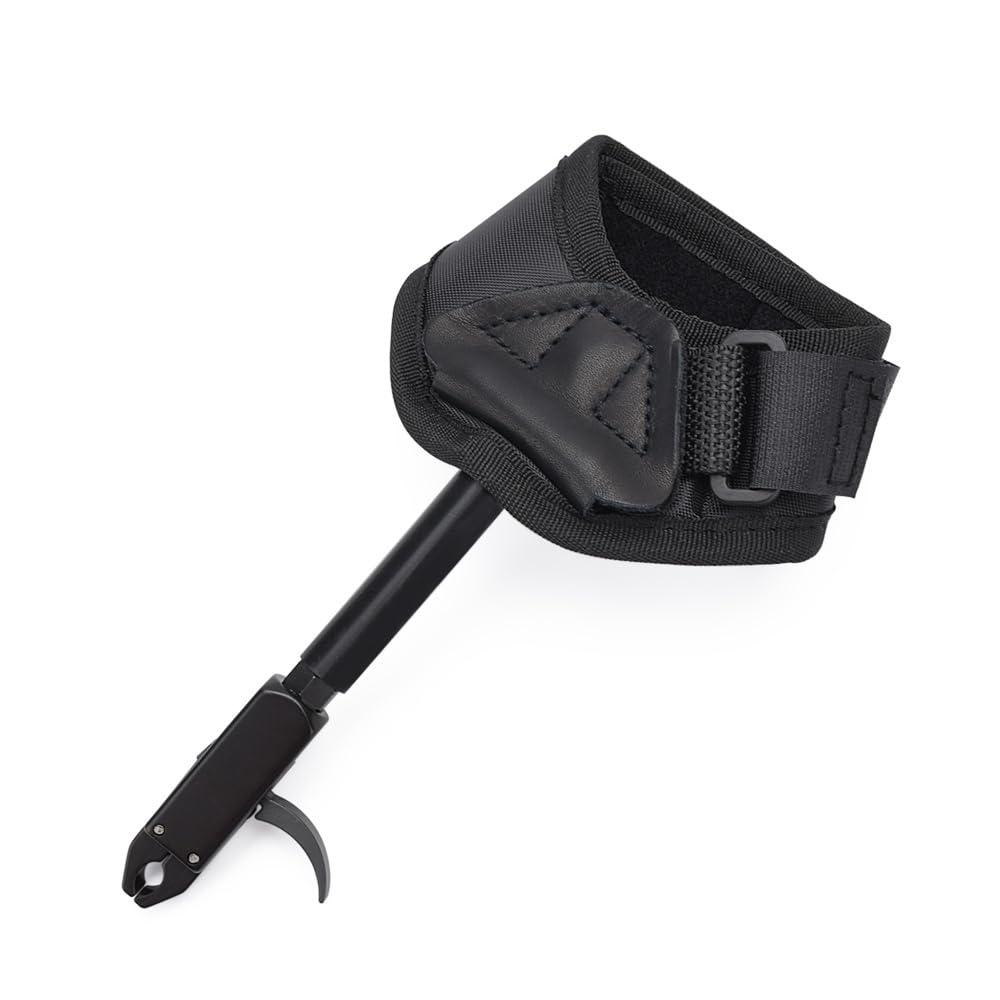 ELONG OUTDOOR Archery Compound Bow Release Adjustable - Camo Wrist Strap Trigger Caliper Left Right Hand Youth Archer (Pack of 1)