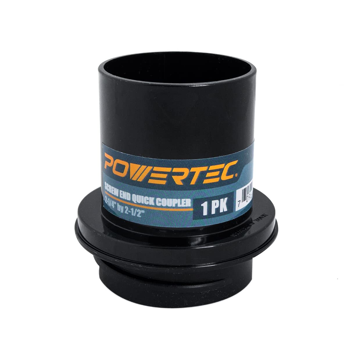 POWERTEC 70191 Screw End Quick Coupler for 2-1/2” Hose – Left-Hand Threaded Adapter, 2-1/4 x 2-1/2"