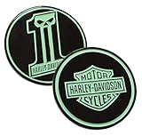 Harley-Davidson Glow in The Dark #1 Skull Challenge Coin, 1.75 in. 8003555