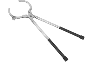 SHINEOFI Large Crucible Tongs for 3-4kg Graphite Crucible – Heavy Duty Metal Smelting Fire Tongs for Jewelry
